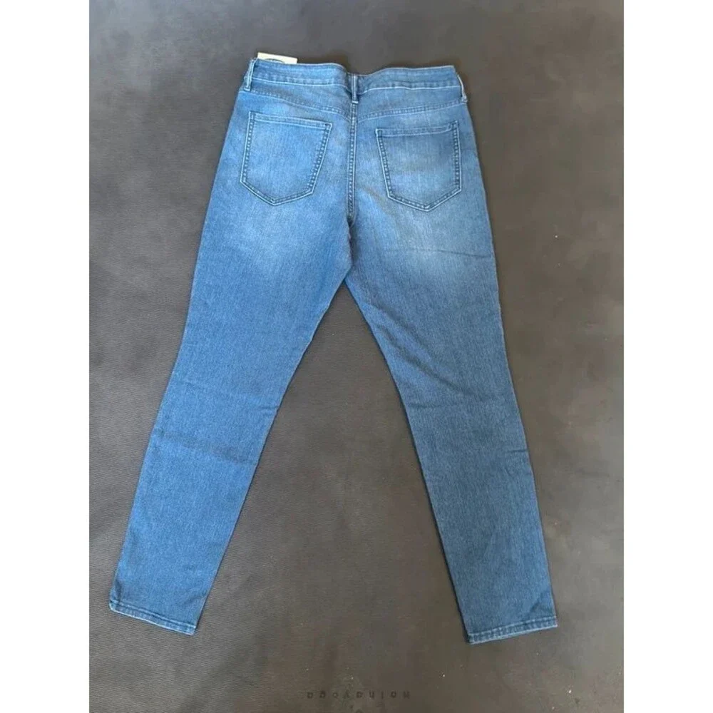 Old Navy Womens Super Skinny Mid Rise Jeans Med Wash Size 12